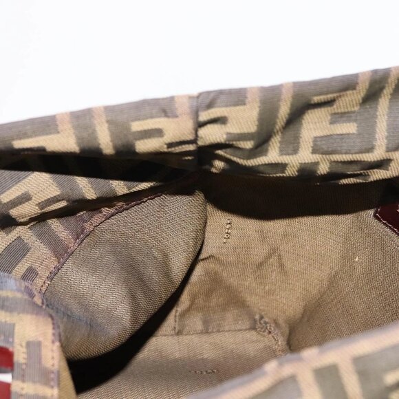 FENDI Zucca Canvas Tote Bag Black Brown Auth 150031 - Picture 11 of 16